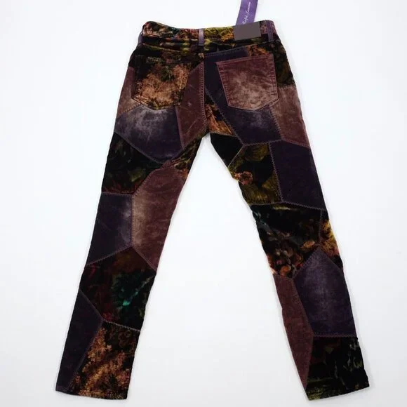 Ralph Lauren Purple Label 26 pants jeans patchwork velvet 50th anniversary 106
